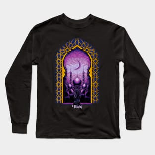 Mosque's View Purple Long Sleeve T-Shirt